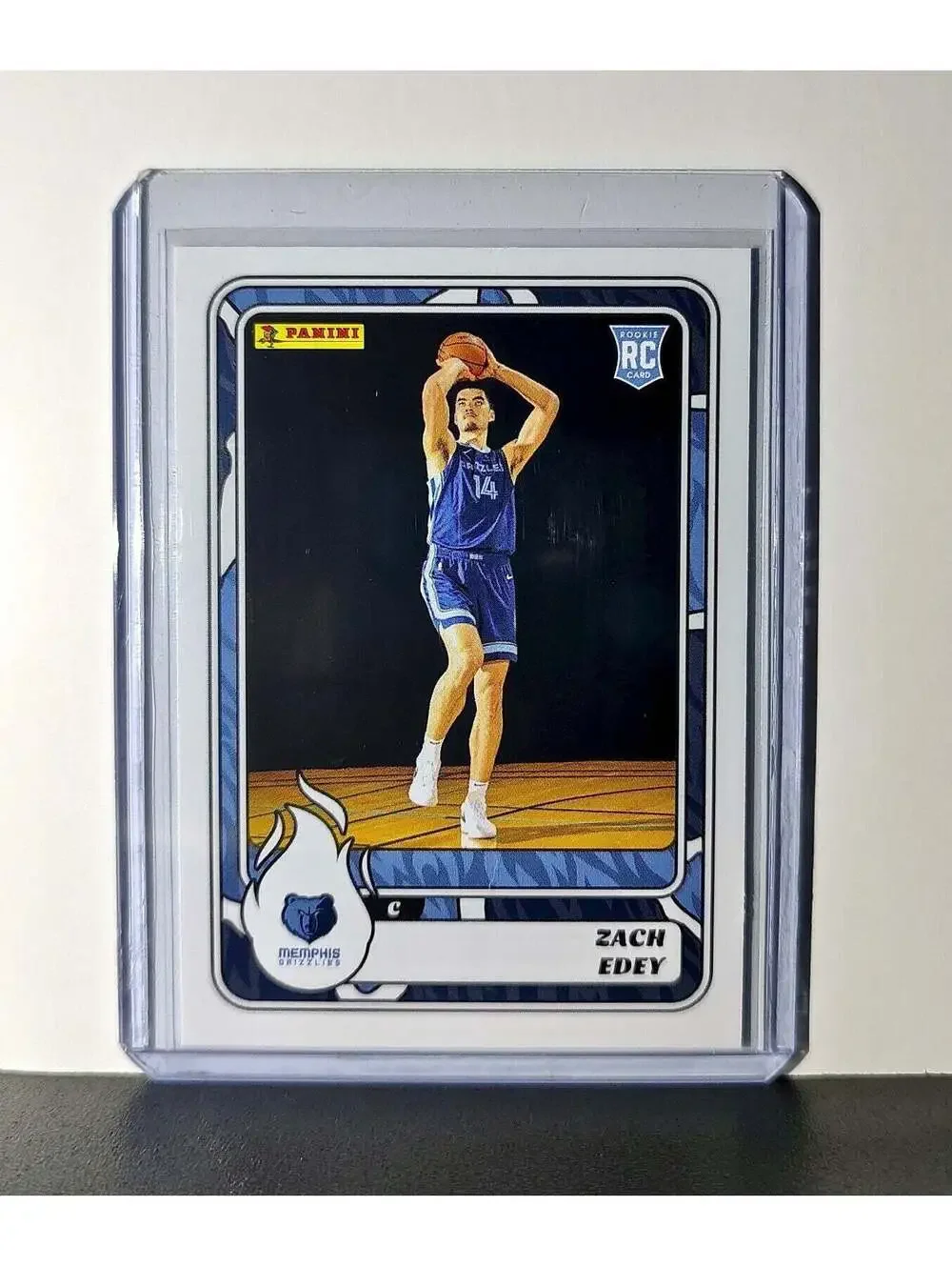 Zach Edey Rookie 2024-25 Panini NBA #90 Sticker Card Memphis Grizzlies